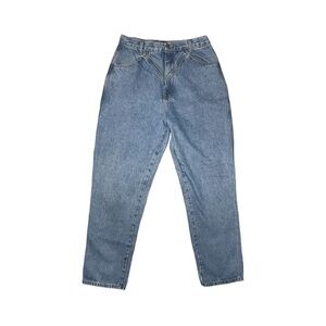 Vintage 80s Cowboys Only High Waist Tapered Mom Jeans | Size 13/14